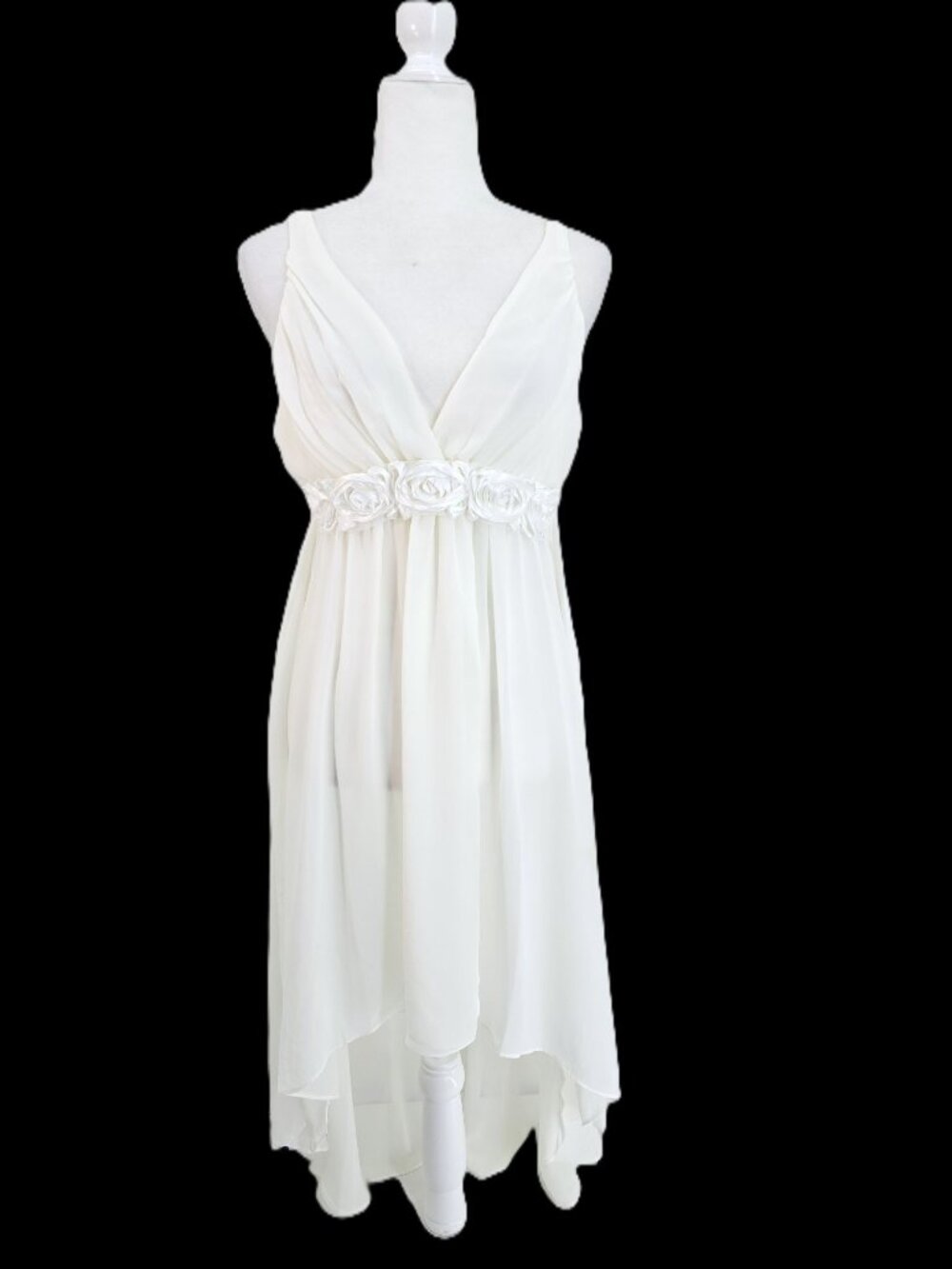Flora by Flora Nikrooz White Victorian Romantic Slip Lingerie Venus Women M